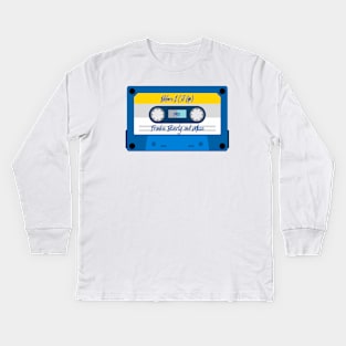 Frankie Beverly And Maze Classic Blue Cassette Kids Long Sleeve T-Shirt